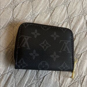 Black Monogram Card Holder novelty